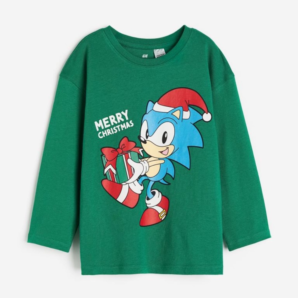 Sonic Christmas long -sleeve t-shirt